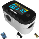 CHOICEMMED black oximeter with OLED screen front view