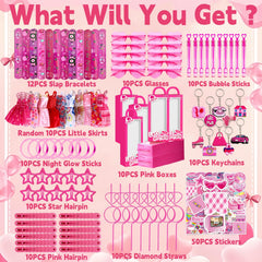 CHOOHC pink princess hairpins and star hairpins assortment