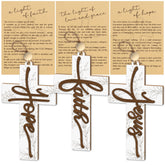 Christian cross ornament for festive decor