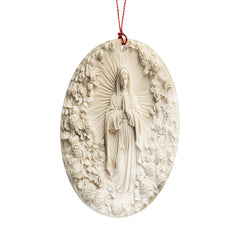 Religious decor Virgin Mary ornament year-round display