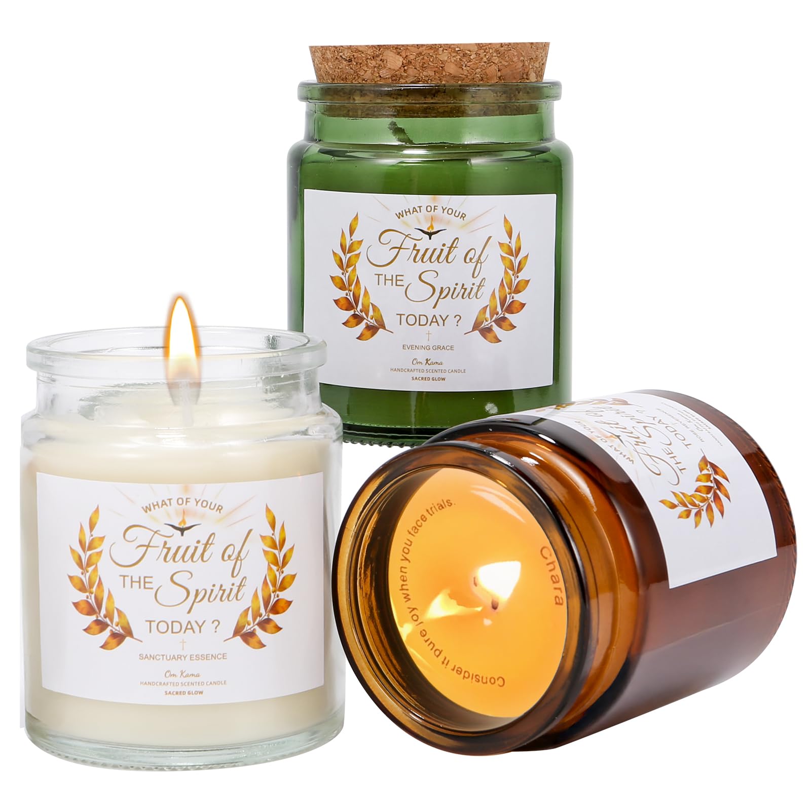 Christian Gift Set box front with hidden Bible verse candles