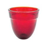 Christian Table Oil Vigil Lamp with glass cup on tabletop