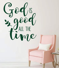 Christian Vinyl Lettering wall decal close up view