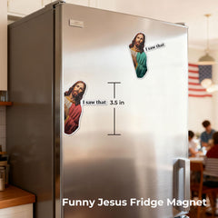 Indoor outdoor vinyl die-cut Jesus magnet