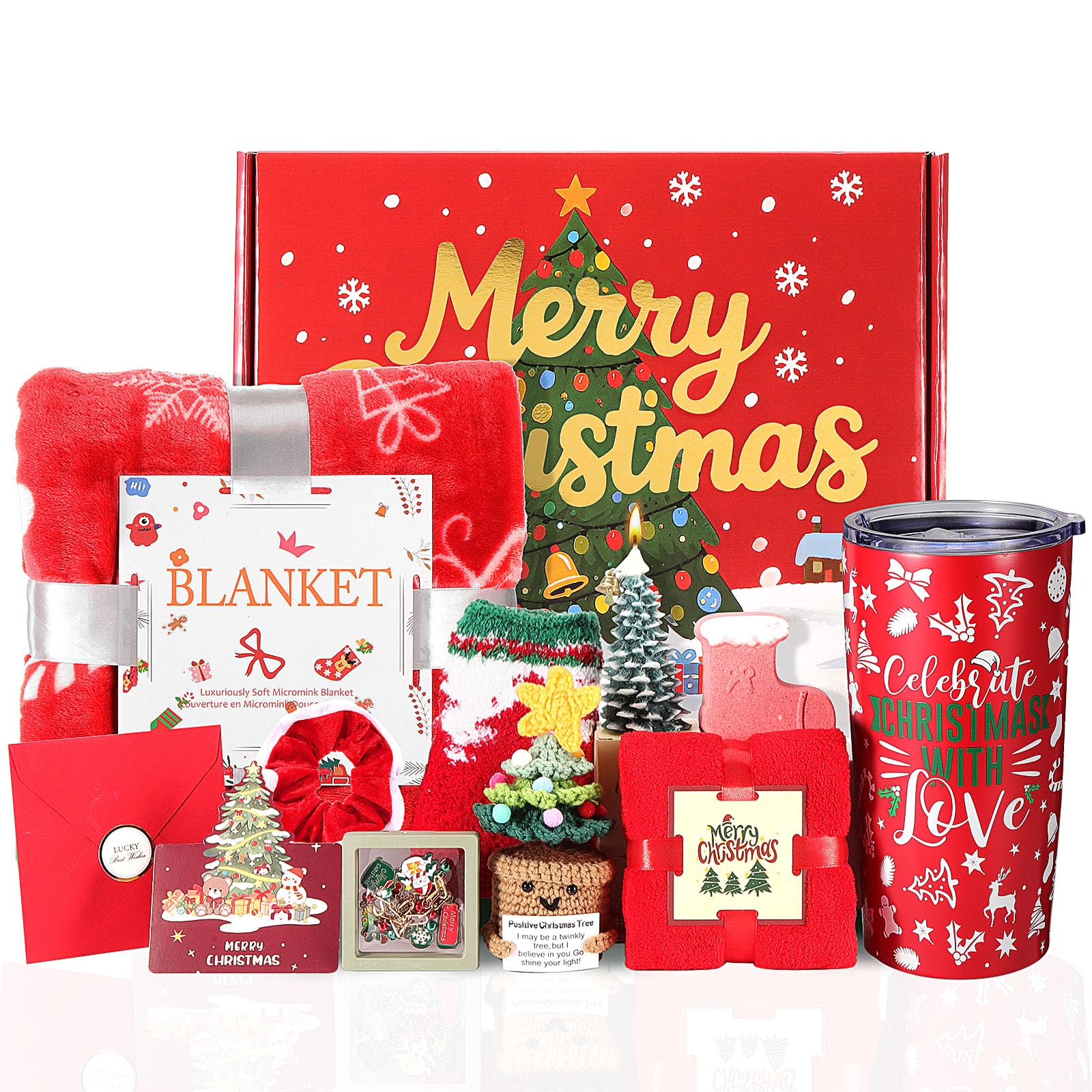 10-piece luxury Christmas gift basket for women