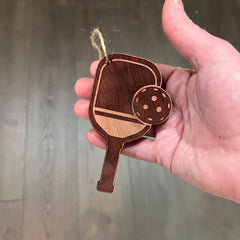 Cedar Ornament Pickleball Great Christmas Gift
