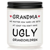 Christmas Gifts for Grandma candle for Nana from Grandson Granddaughter