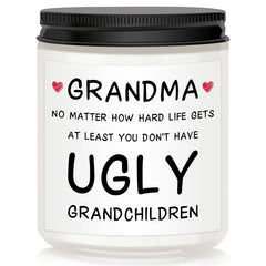 Christmas Gifts for Grandma candle for Nana from Grandson Granddaughter
