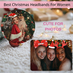 Santa hat Christmas headband design in SEVEN STYLE set