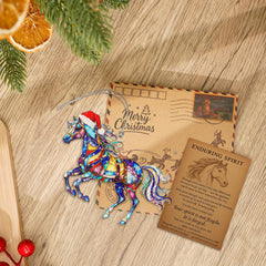 White Elephant Gift ornament with festive presentation and story card