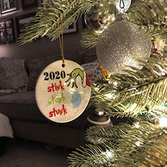 Christmas ornament reflecting the year 2020