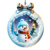Christmas Ornament 2025 snowman ornament size 4 to 4.5 inches for Christmas tree