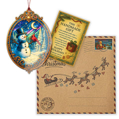 Acrylic Christmas Ornament 2025 with story card packaging