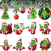 24 piece wooden Christmas ornaments for tree decoration