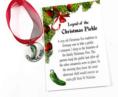 Handmade Connecticut Christmas Pickle Ornament