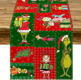Christmas table runner linen for dining room