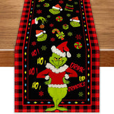 Christmas table runner 13x72 inch on dining table