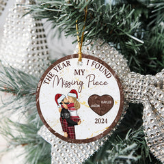 Christmas tree ornament ceramic 3x3 inch