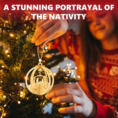 Catholic gifts women nativity ornament