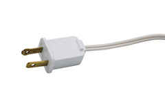 6 foot white decorative replacement cord with fused plug