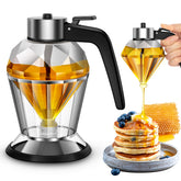 Christoy Honey Dispenser with Stand glass jar