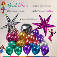 Chrome Gold Balloon close up