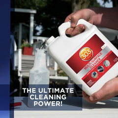 Patio furniture plastic cleaner for outdoor use