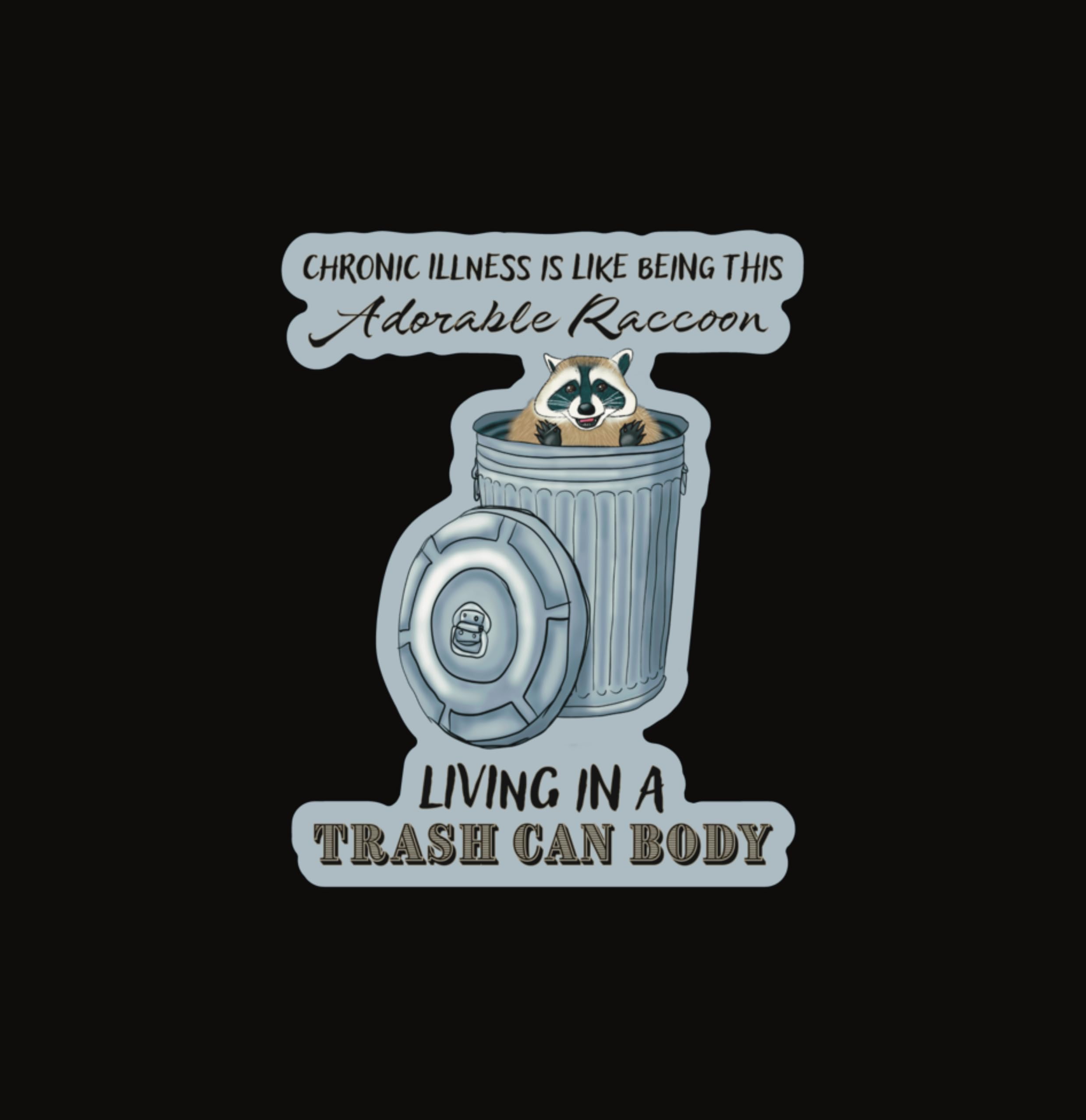 Chronic Illness Magnet fridge magnet in vivid color