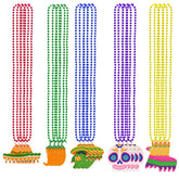 Cinco De Mayo decorations multicolor beaded necklaces set