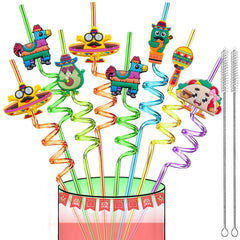 Cinco de Mayo fiesta drinking straws 24 pieces