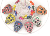 Cinco De Mayo Skull Wine Charms 6 piece set for glasses