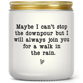 CINGUE candle thinking of you gift idea in clear jar