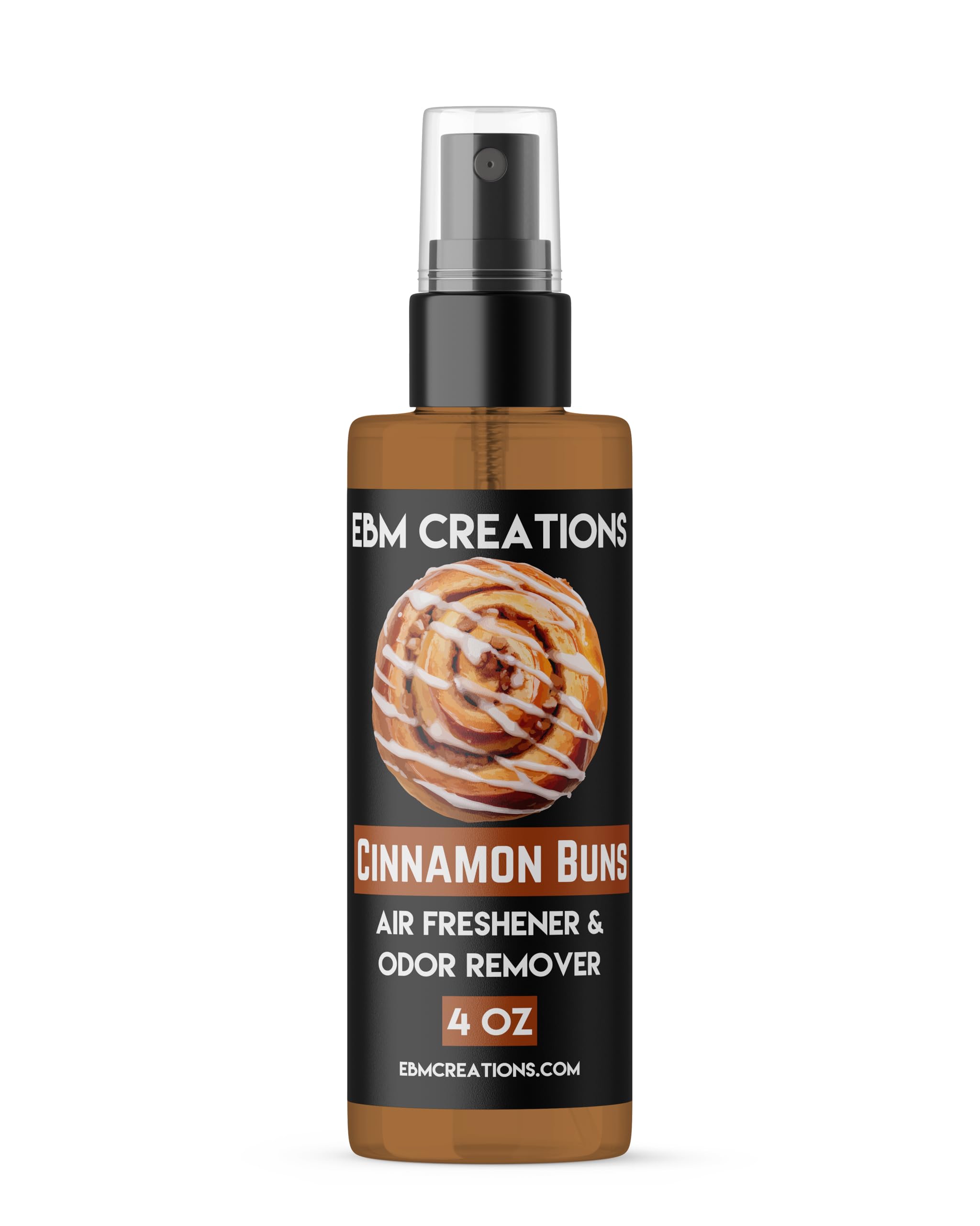 Cinnamon Buns Premium Air Freshener 4oz bottle for home car bathroom closet