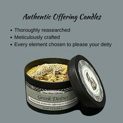 Cinnamon scented candle for Athena offerings