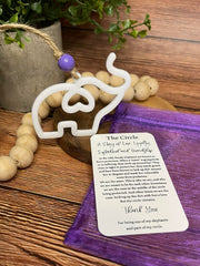 Hang tag gift featuring The Circle story card image
