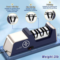 Diamond abrasive sharpening for straight and serrated blades Citcgo