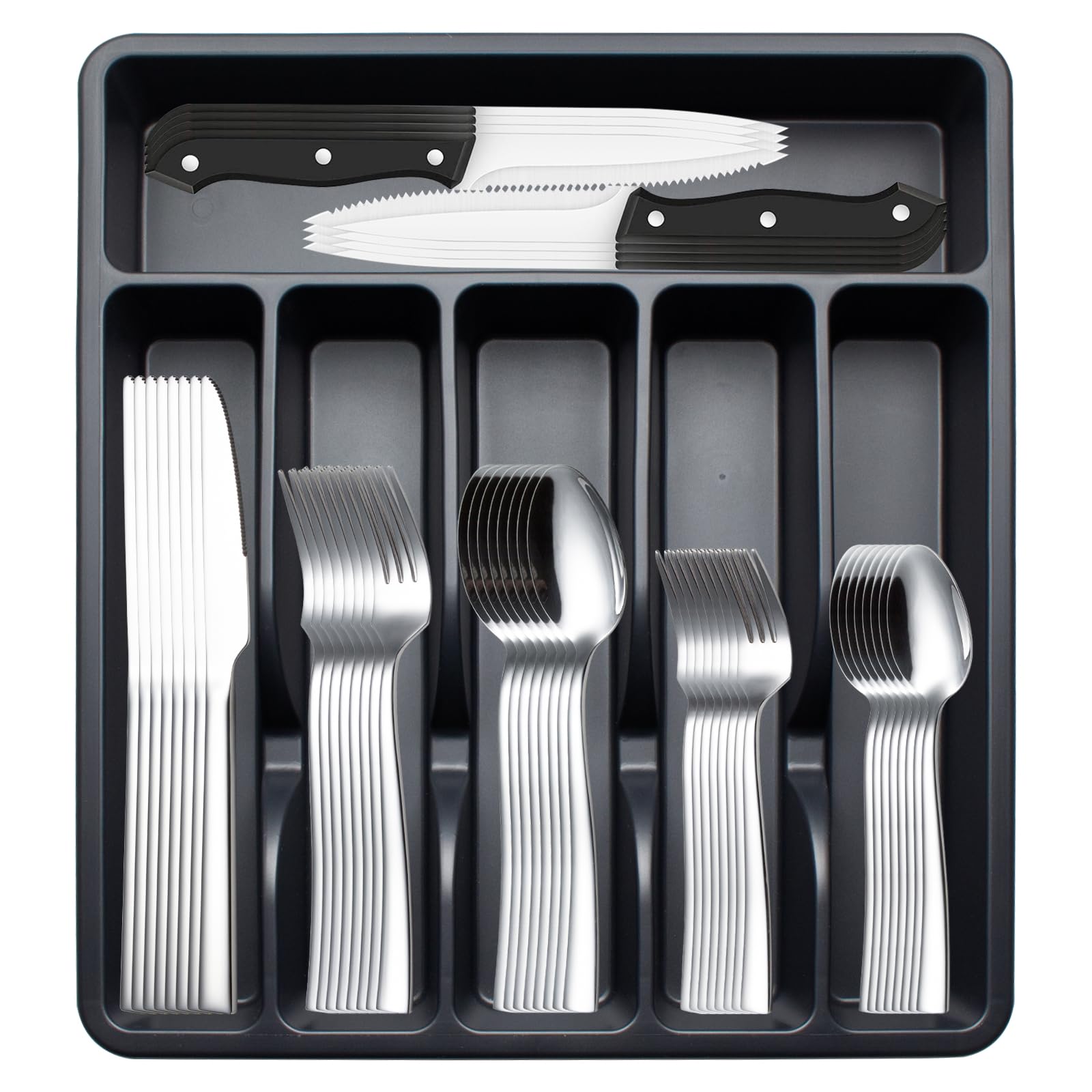 CITESANA 49-piece silverware set for 8 with organizer