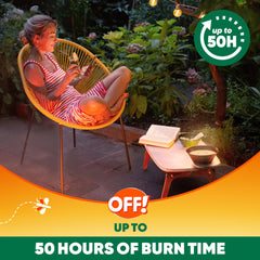 Citronella bucket candle designed for outdoor use