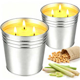 Citronella Candles Outdoor two 17 oz candles in a tin