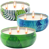 Citronella Candles Outdoor 12oz tin set in 3-pack for patio