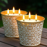 Citronella Candles Outdoor 28oz large candle with three wicks