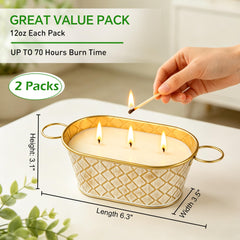 Citronella Candles Outdoor handle tin for easy moving