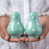 City to Cottage ceramic salt and pepper shakers set