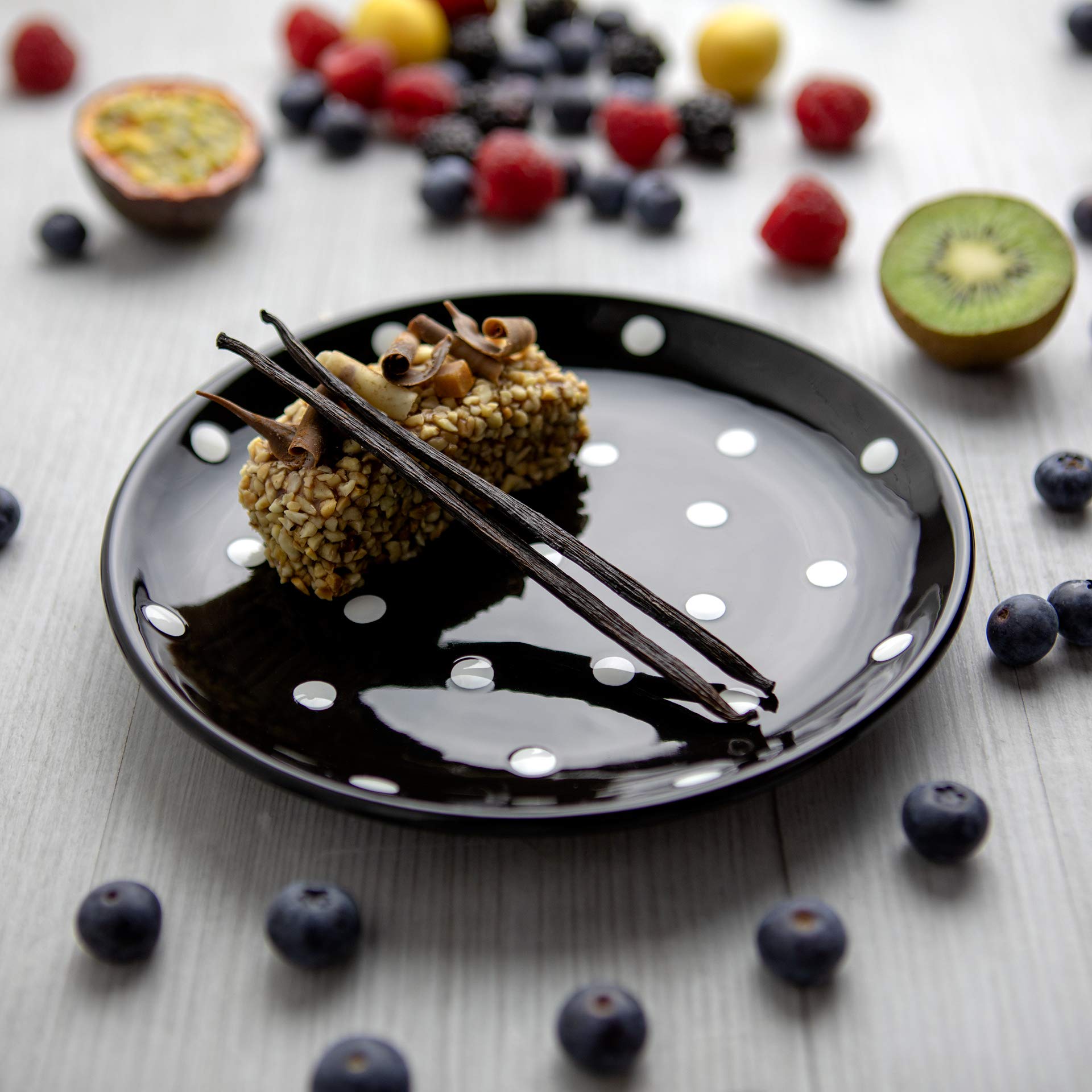 City to Cottage side plates with polka dot glaze 7.9inch size