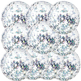 Civaner glitter beach ball 16 inch silver