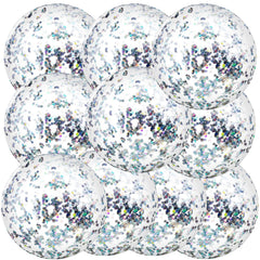 Civaner glitter beach ball 16 inch silver