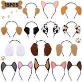 CiyvoLyeen 15 piece puppy dog ear headbands set