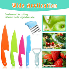 Kids safety kitchen knives made of PP material