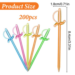 3.3 inch plastic cocktail picks by Classicseali