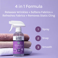 Mini bottle CleanBoss wrinkle release spray